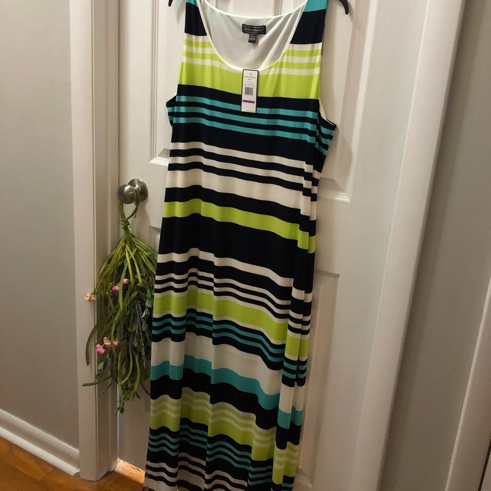 Striped sleeveless dress - size XXL